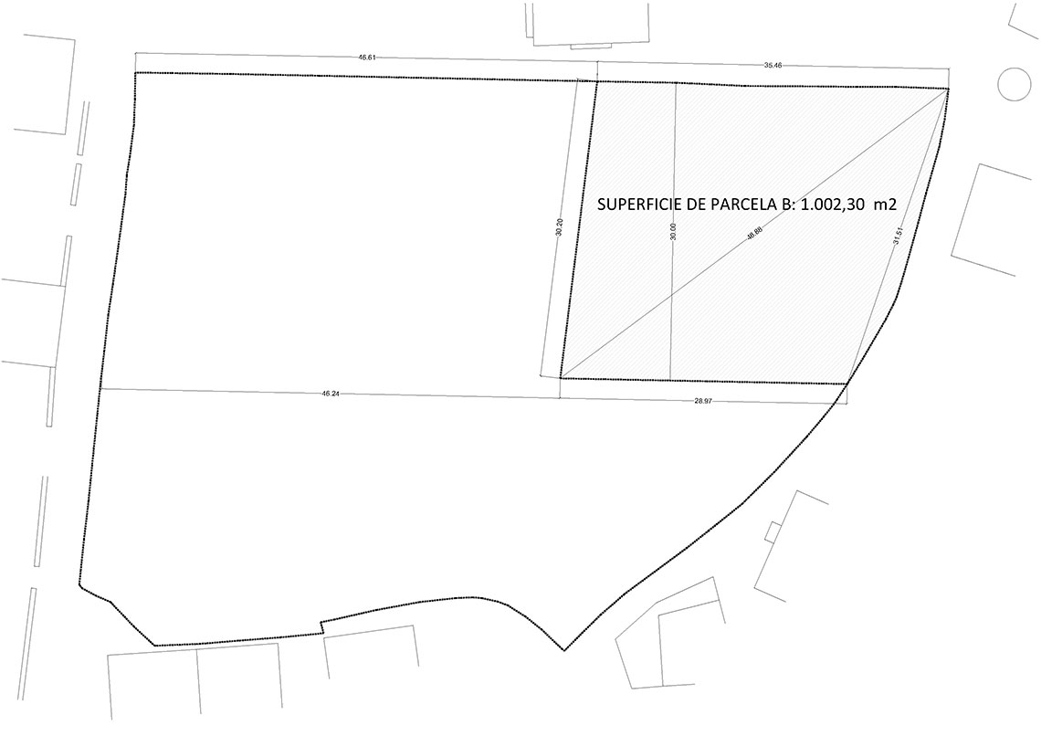 Segregacin de parcelas urbanas en Santa Mara de Cayn (Cantabria)