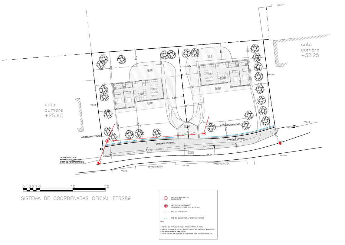 Proyecto de urbanizacin, segregacin y bsico de 2 viviendas en Galizano (Ribamontn al Mar)